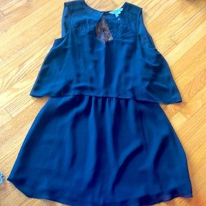 BCBGeneration black dress with lace . Size S